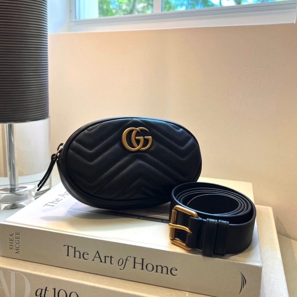 Gucci Marmont Matelasse Belt Bag